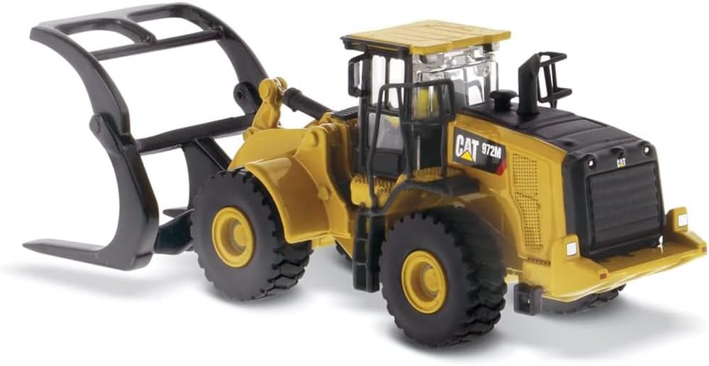 CATERPILLAR CAT 972M  Lader mit Holzgreifer, Modell 2021, 1:87, H0, NEU